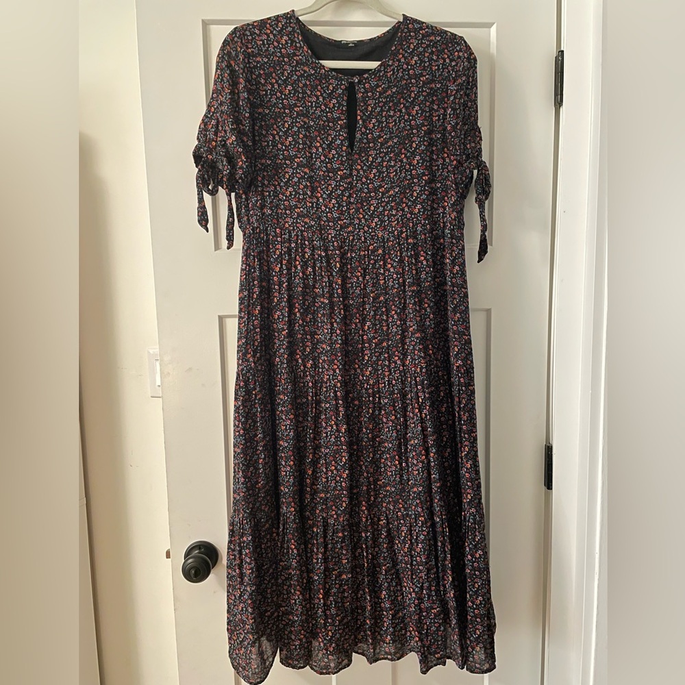 Madewell floral midi dress